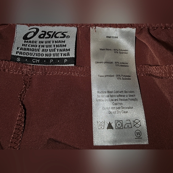 ASICS Men's Core Running Rust-Brown Athletic Shorts Small - Picture 5 of 7